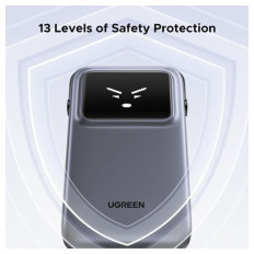 Ugreen Uno 10.000mAh 30w QC polnilna prenosna baterija z vgrajenim USB-C kablom