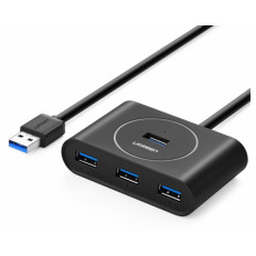 Ugreen USB 3.0 4 Ports Hub črn 0,5m - box