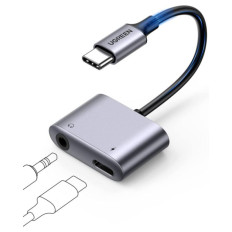 Ugreen USB C na 3,5mm adapter za slušalke in polnjenje 2 v 1