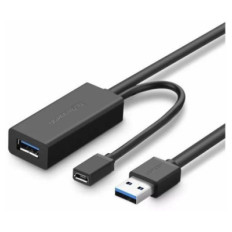 Ugreen USB podaljšek z možnostjo napajanja, 10M