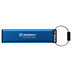 USB disk Kingston Ironkey 256GB Keypad 200, 3.2 Gen1, FIPS 140-3Lvl 3, AES-256 strojna zaščita