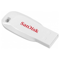 USB DISK SANDISK 16GB CRUZER BLADE BELA, 2.0, bel , brez pokrovčka