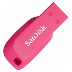 USB DISK SANDISK 32GB CRUZER BLADE ROZA, 2.0, brez pokrovčka