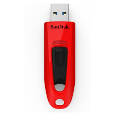 USB DISK SANDISK 64GB ULTRA RDEČA, 3.0, rdeč, brez pokrovčka