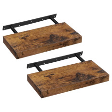  VASAGLE Industrijsko oblikovane police 2x, rustikalno rjava 20x40x3,8cm