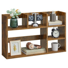 VASAGLE omara ali regal s 6 policami rustikalna rjava