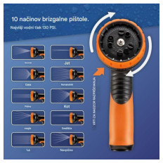 VonHaus raztegljiva vrtna cev – 15 m
