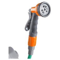 VonHaus stenski nosilec za cev 30m auto Roll-Up 8-funkcijska razpršilna pištola