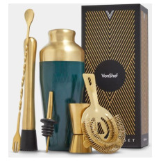 VONSHEF Parisian Green & Gold koktajl set 6 kosov 1000445