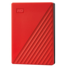 WD My Passport 4TB USB 3.0, rdeč